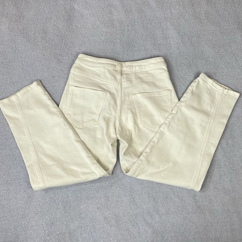 Pilcro Hemp / Cotton Baggy Pants Women’s 25 Cream / Off White Ankle Length - Picture 4 of 16